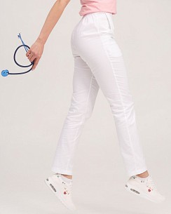 Медицинские женские брюки Торонто белые